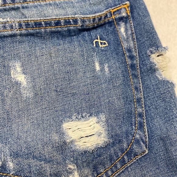 Rag & Bone | Distressed Denim Shorts in Obispo Rebel - Picture 7 of 10